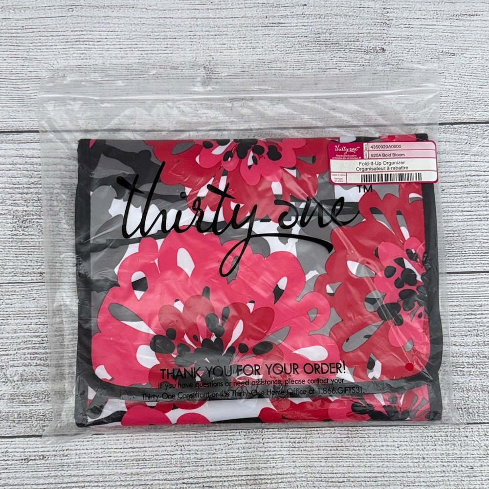 NWT Thirty-One Fold-It-Up Organizer – Bold Floral Print - Picture 6 of 6